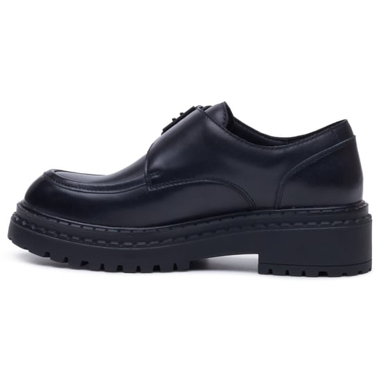 Hush Puppies Orla Monk Leren Dames Zwarte Instappers - Image 6