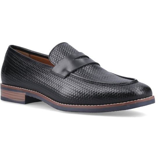 Hush Puppies Mitchell Leren Zwarte Herenslippers - Image 1