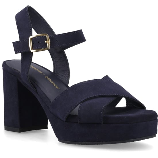 Hush Puppies Ophelia Suede Women's Navy Sandals - Image 1
