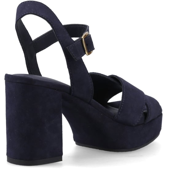 Hush Puppies Ophelia Suede Women's Navy Sandals - Image 2