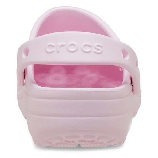 Crocs Classic Blommig Utskuren EVA Barn Rosa Mjölk Träskor - Image 2