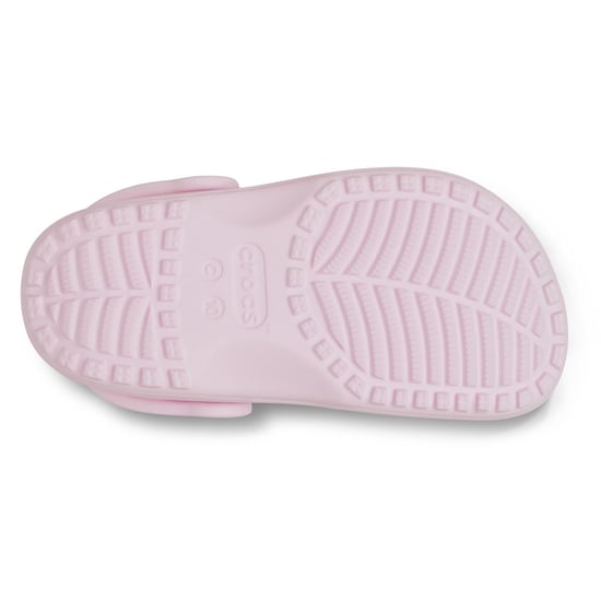 Crocs Classic Blommig Utskuren EVA Barn Rosa Mjölk Träskor - Image 4