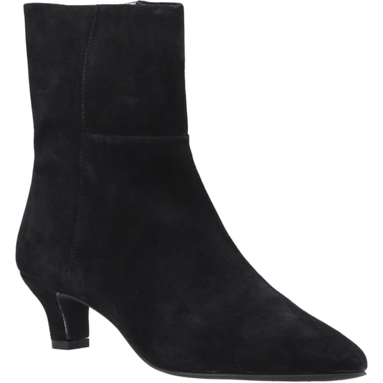 Hush Puppies Nahla Hak Leer Dames Zwarte Hakschoenen Enkelboots - Image 1