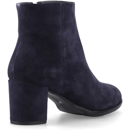 Hush Puppies Claridy Suède Leren Dames Navy Hak Enkellaarzen - Image 2