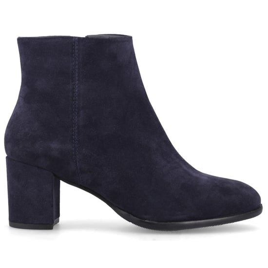 Hush Puppies Claridy Suède Leren Dames Navy Hak Enkellaarzen - Image 5