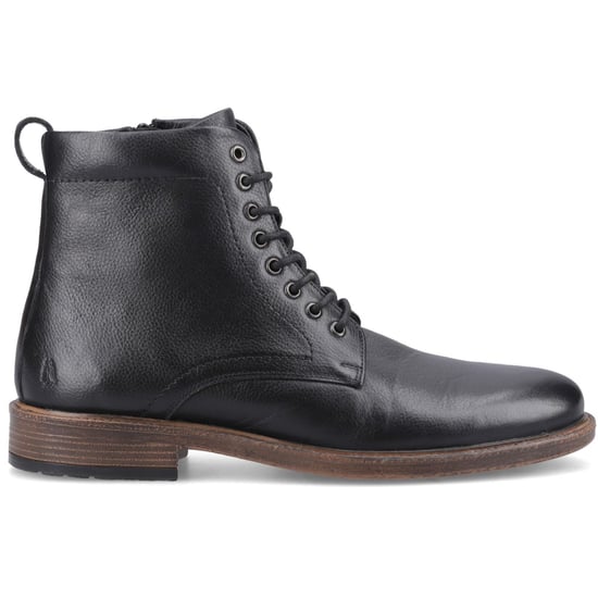 Hush Puppies Irwin Leather Men's BLACK Ankle Boots - Image 3