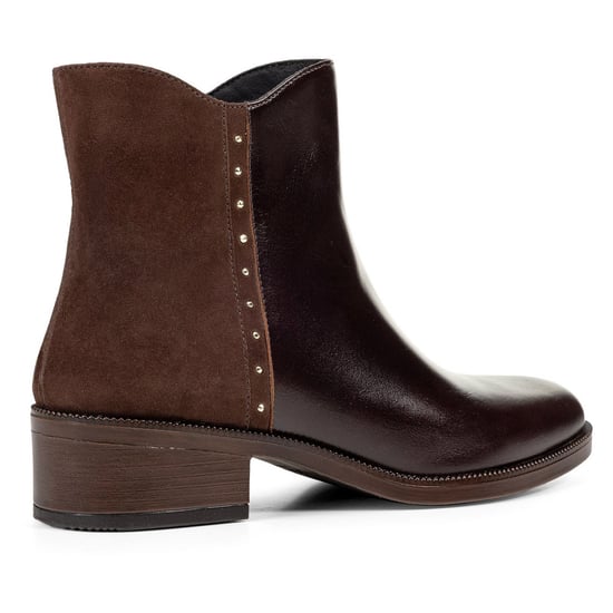 Geox D Camexia Leather Women's Dark Brown Boots - Image 2