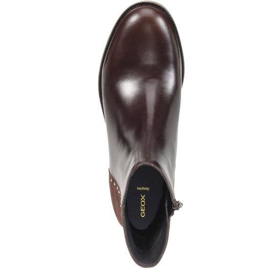 Geox D Camexia Leather Women's Dark Brown Boots - Image 4