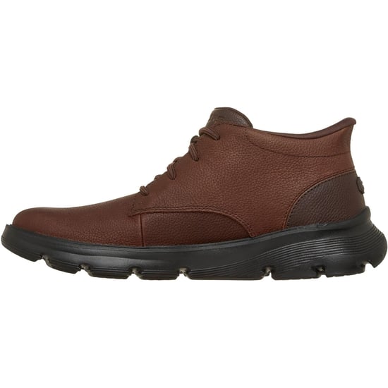 Skechers Arch Fit Garza Ridley Leren Heren Enkellaarsjes Bruin - Image 4