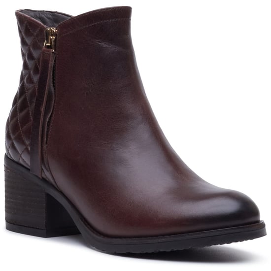 Hush Puppies Halia Läder Kvinnors BRUNA Stövlar - Image 1