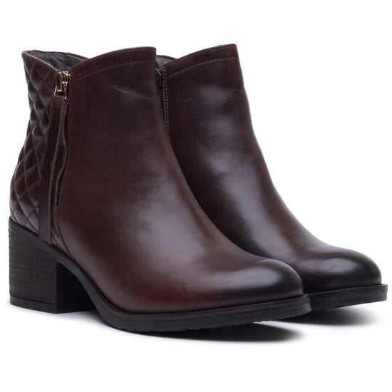 Hush Puppies Halia Läder Kvinnors BRUNA Stövlar - Image 3