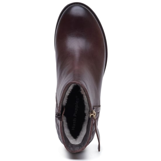 Hush Puppies Halia Läder Kvinnors BRUNA Stövlar - Image 5