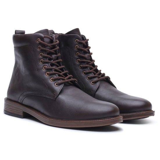 Hush Puppies Irwin Leather Men's BROWN Ankle Boots - Image 3