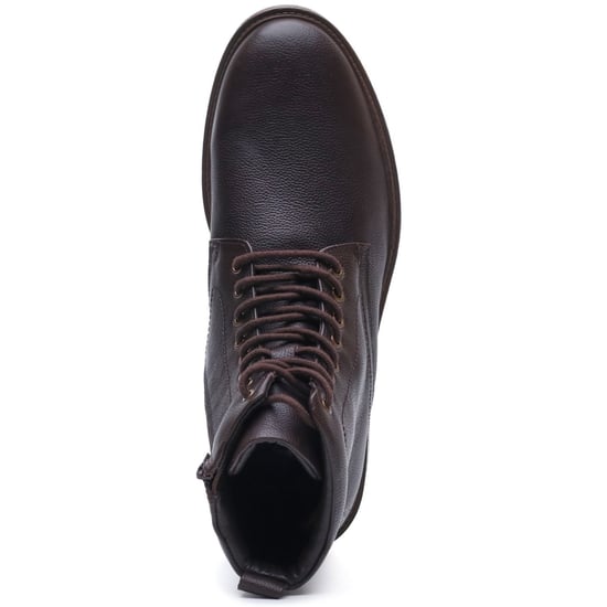 Hush Puppies Irwin Leather Men's BROWN Ankle Boots - Image 5
