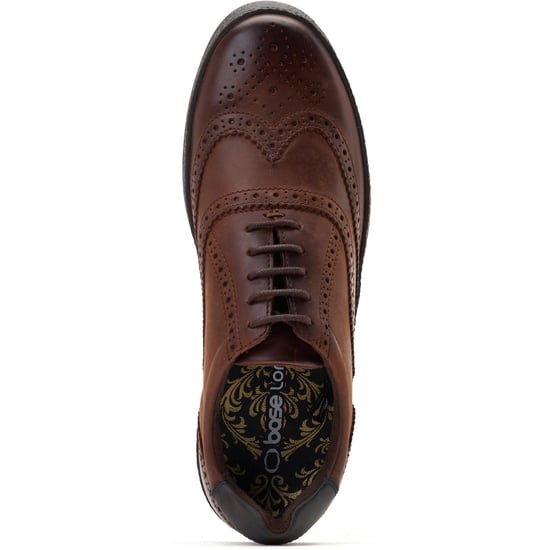 Base London Christo Leather Men's Brown Lace-Up Shoes - Image 4