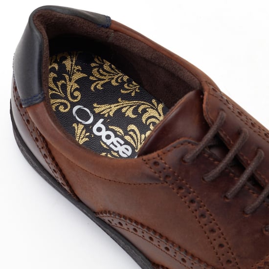 Base London Christo Leather Men's Brown Lace-Up Shoes - Image 6