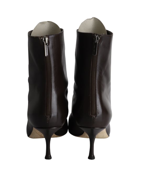 Jimmy Choo Pointed Ankle Boots in Black Leather - Image 4