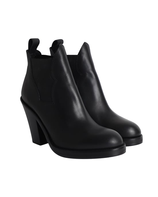 Acne Studios Star Ankle Boots in Black Leather - Image 3