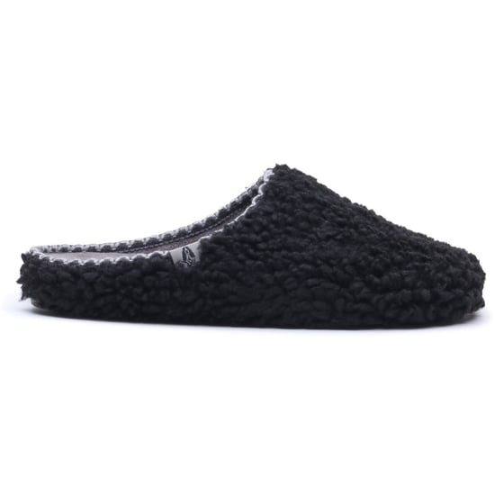 Hush Puppies Good Teddy Polyester Men's BLACK Slippers - Image 6