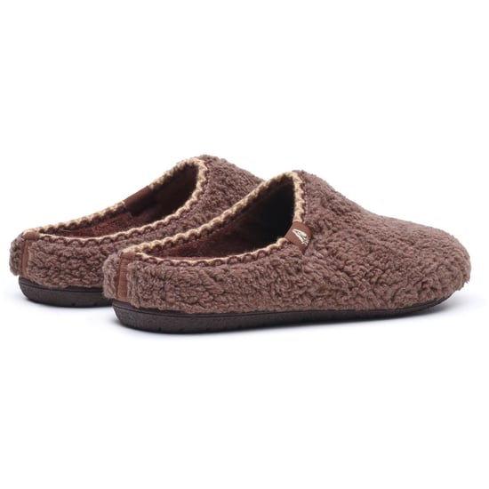 Hush Puppies Goede Textiel Damesslippers in Chocolade - Image 2