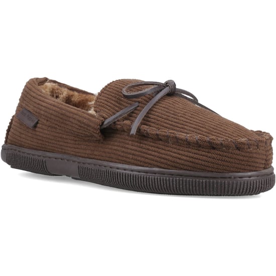 Hush Puppies Ace Cord Polyester Men's BROWN Slippers - Image 1