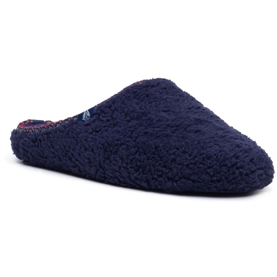 Hush Puppies Good Teddy Polyester Men's NAVY Slippers - Image 1