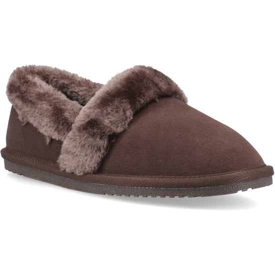 Hush Puppies Ariel Suede Women's Chocolate Slippers - Image 1