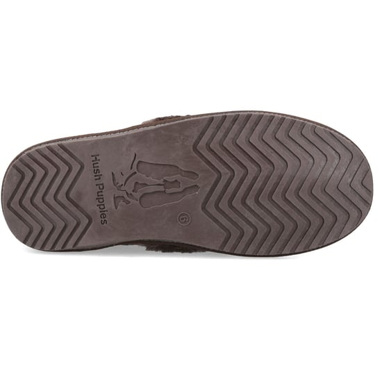 Hush Puppies Ariel Suede Women's Chocolate Slippers - Image 3