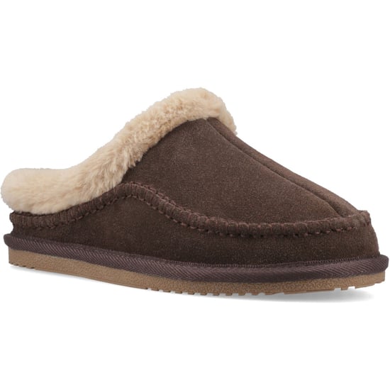 Hush Puppies Anika Suède Dames Chocolade Slippers - Image 1