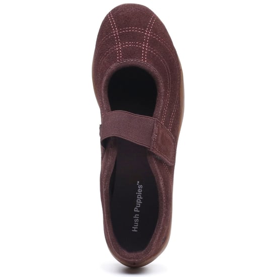 Hush Puppies Juno Sneakerina Leather Women's CHOCOLATE Flats - Image 5