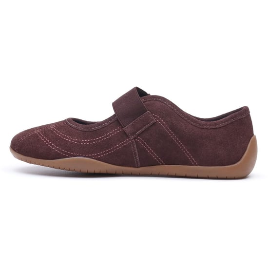 Hush Puppies Juno Sneakerina Leather Women's CHOCOLATE Flats - Image 6