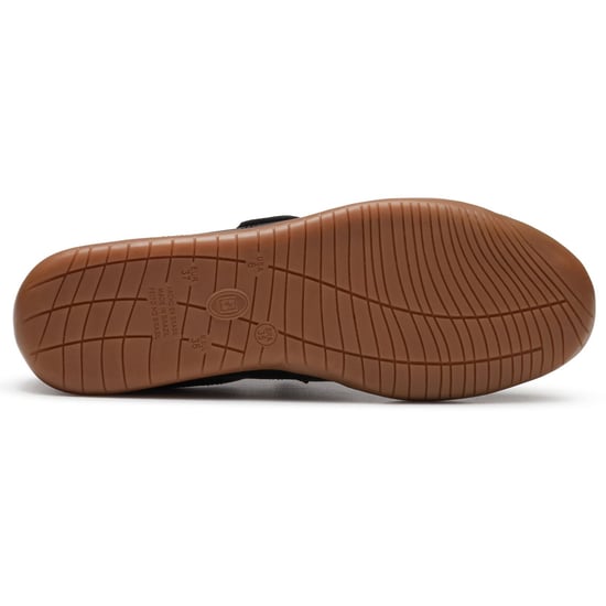 Hush Puppies Juno Sneakerina Leather Women's BLACK Flats - Image 4