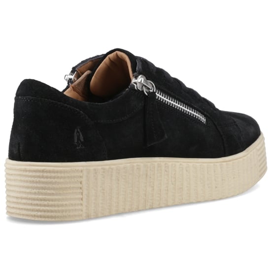Hush Puppies Tara Suède Leren Dames Zwarte Sneakers - Image 2