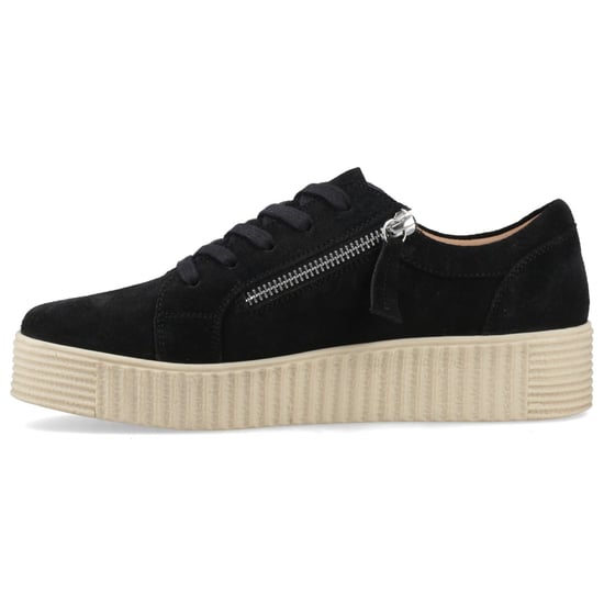 Hush Puppies Tara Suède Leren Dames Zwarte Sneakers - Image 4