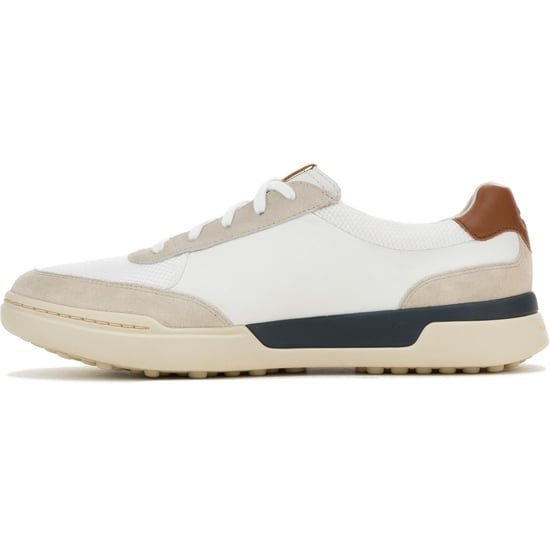 Hush Puppies Wes HP Sneaker Suede Men's White Trainers - Image 5