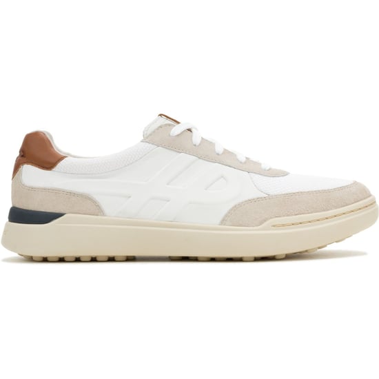Hush Puppies Wes HP Sneaker Suede Men's White Trainers - Image 6