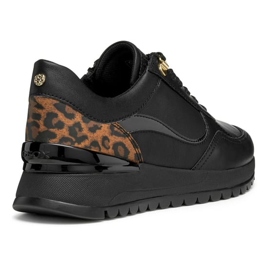 Geox D Desya A Leren Dames Zwarte Sneakers - Image 2