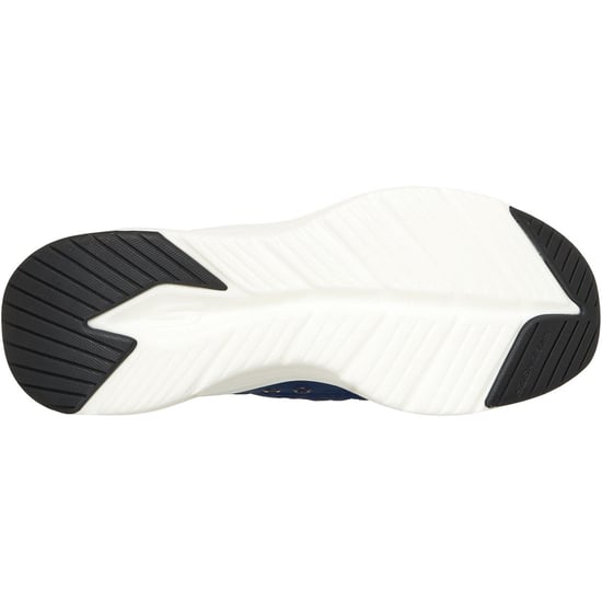 Skechers Contour Foam Cozy Fit Textile Men's Blue Cozypoly/White Trim Trainers - Image 2