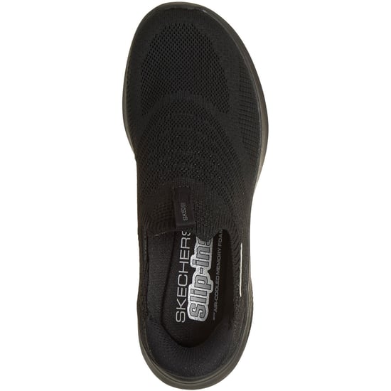 Skechers Ultra Flex 4.0 Pure Dream Textiel Dames Zwarte Gebreide/S Randen Sneakers - Image 3