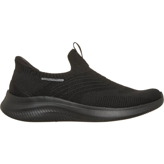 Skechers Ultra Flex 4.0 Pure Dream Textiel Dames Zwarte Gebreide/S Randen Sneakers - Image 4