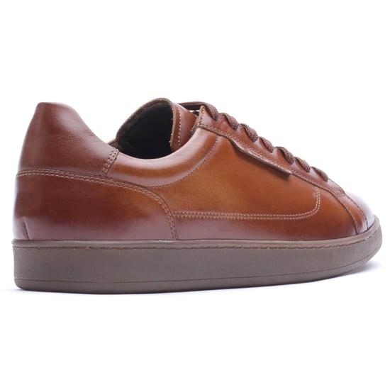 Base London Zammo Leather Men's TAN Trainers - Image 2