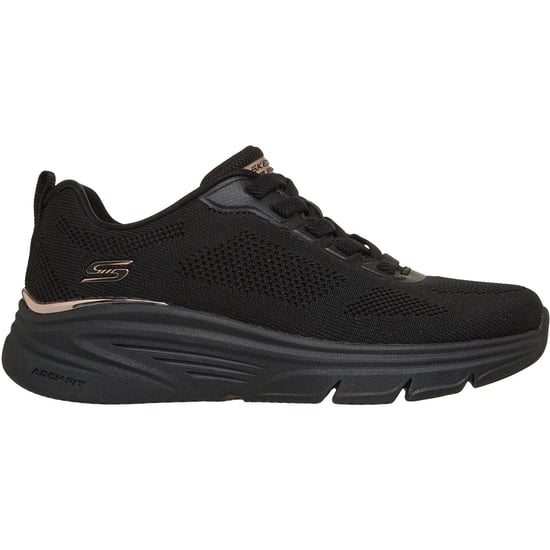 Skechers BOBS Arch Fit Elev8 Textil Dam Svart Konstruerad Stickad Träningssko - Image 4