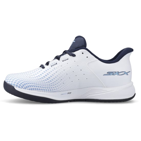 Skechers Slip-ins Relaxed Fit Viper Court Reload Men's White/Navy Blue Trainers - Image 4
