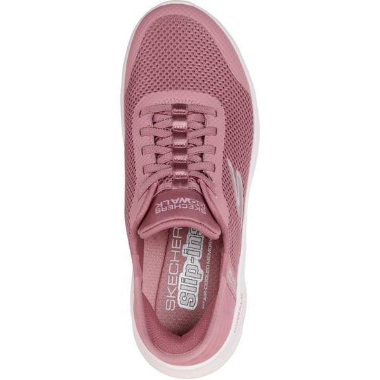 Skechers GO WALK Flex Grand Entry Textil Dam Rose Textil/Trim Sneakers - Image 3