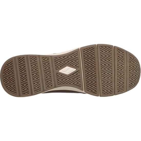 Skechers Billion Flex Luxe Up Leder Dames Chocolade Duraleather/Mesh Sneakers - Image 2