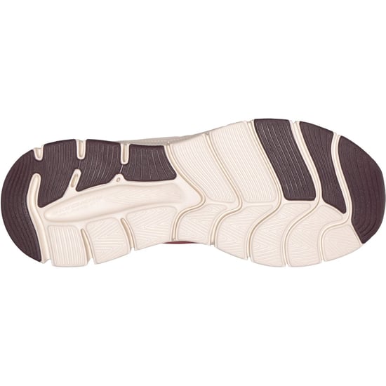 Skechers Relaxed Fit Flex Zayder Textil Herr Burgundy Mesh/Syntetiska Träningsskor - Image 2