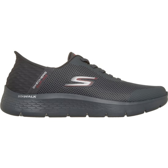 Skechers GO WALK Flex Hands Up Textile Men's DARK GREY Trainers - Image 4