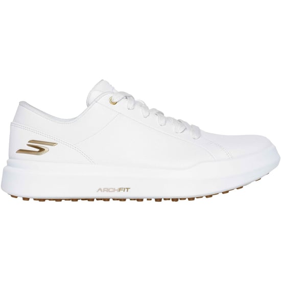 Skechers GO GOLF Drive 12 Leren Dames Witte/Gouden Golfschoenen - Image 5