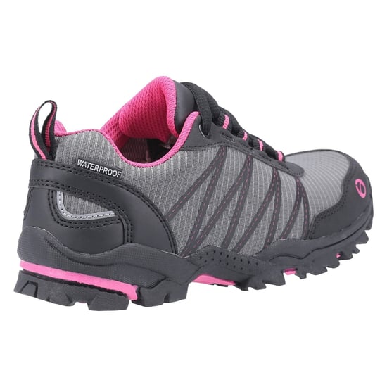 Cotswold Littledean Nylon Girls's Pink/Grey Hiking Boots - Image 6