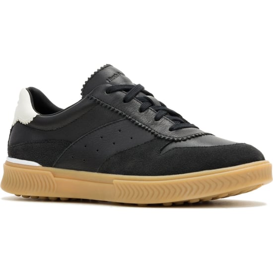 Hush Puppies Mae Leren Dames Zwarte Sneakers - Image 1